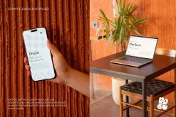 Lap Phone Mockup Set Vol 1