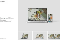 Laptop And Phone Mockup