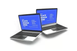 Laptop Device Mockup Template Set