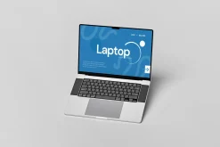 Laptop Mockup with Customizable Scre