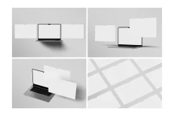 Laptop Screen Website Mockup