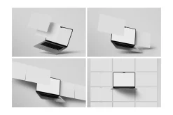 Laptop Screen Website Mockup