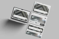 Laptop Screen Website Mockup PSD