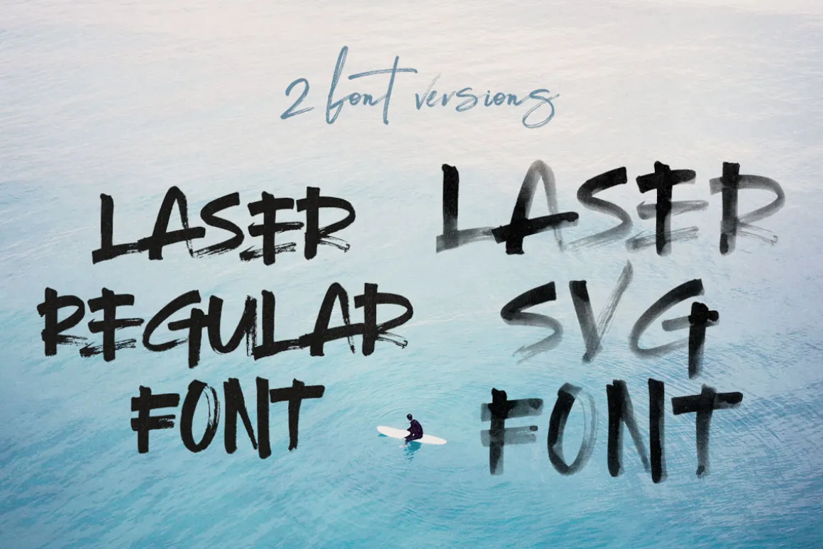 Laser Brush & SVG Font