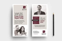 Law Firm DL Card Template
