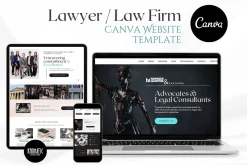 Law Firm Canva Website Template
