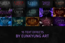 15 layers styles for photoshop