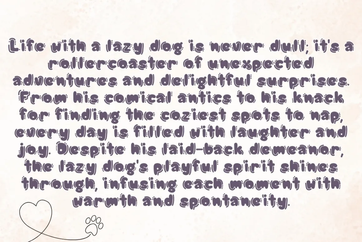 LAZY DOG - Handwritting