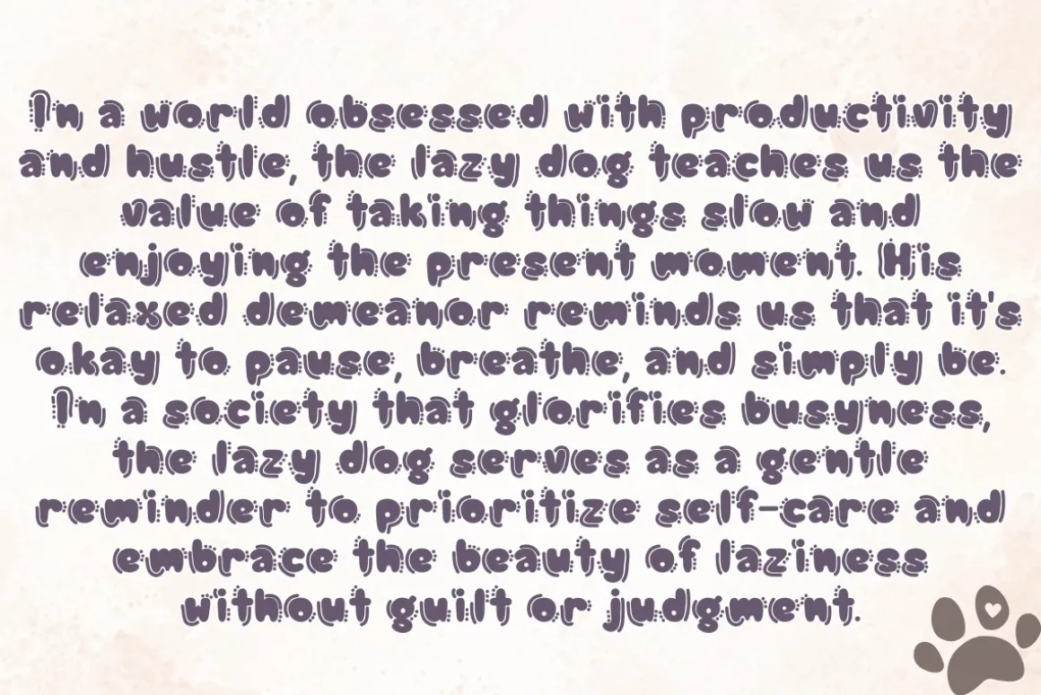 LAZY DOG - Handwritting