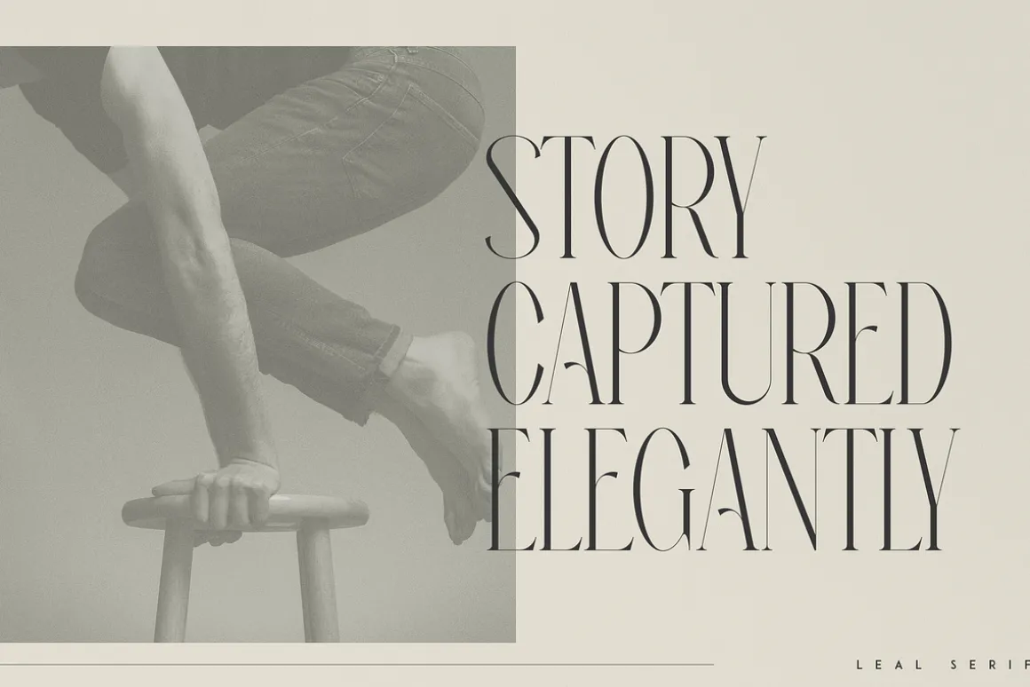 Leal typeface - regular & italic