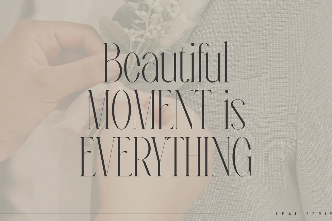Leal typeface - regular & italic