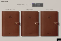 Leather Stationery Mockup Bundle