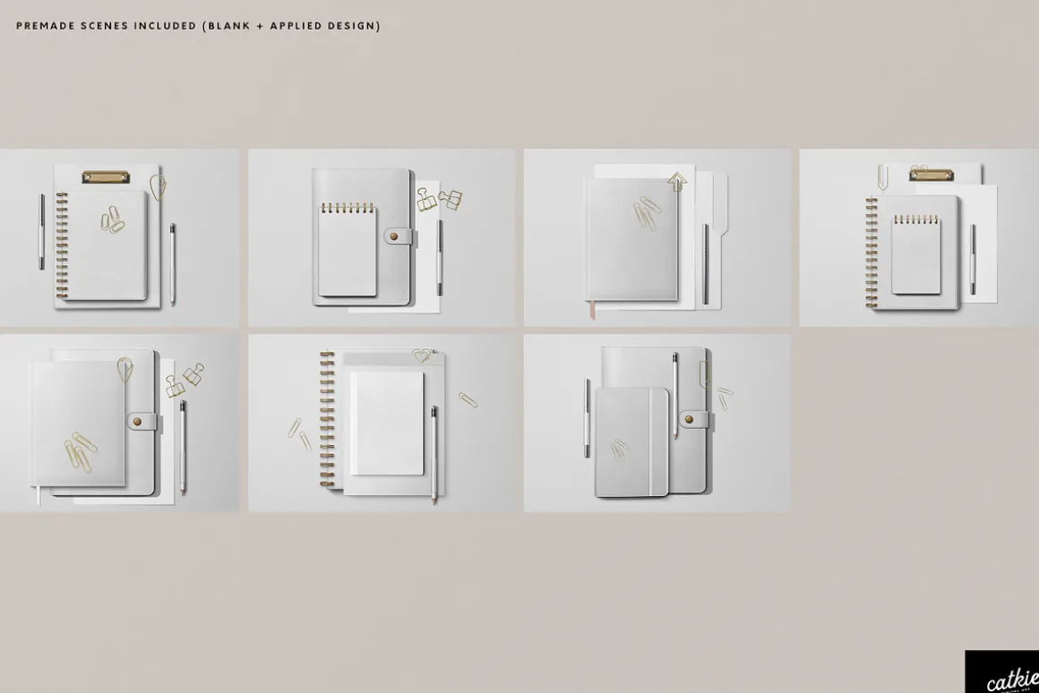 Leather Stationery Mockup Bundle