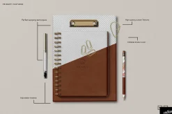 Leather Stationery Mockup Bundle
