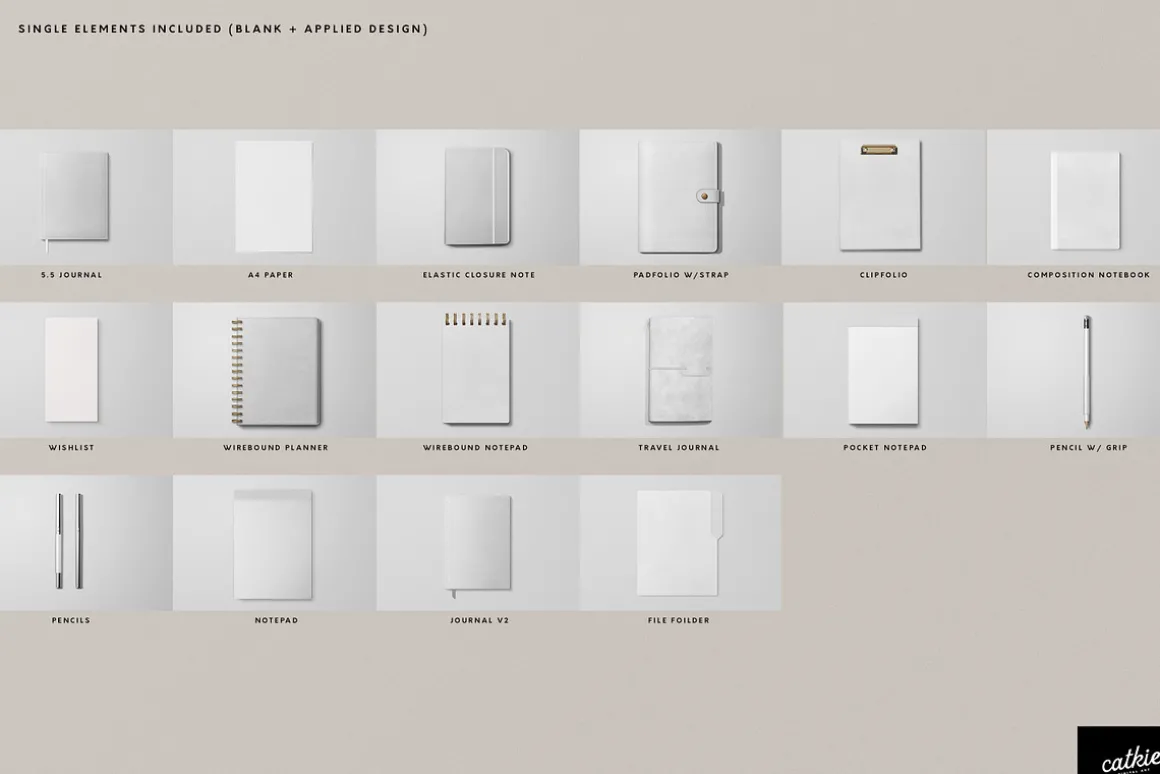 Leather Stationery Mockup Bundle