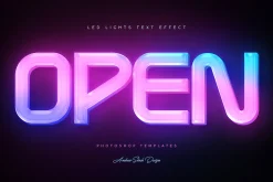 Led Lights Text Effects
