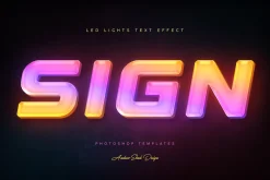 Led Lights Text Effects