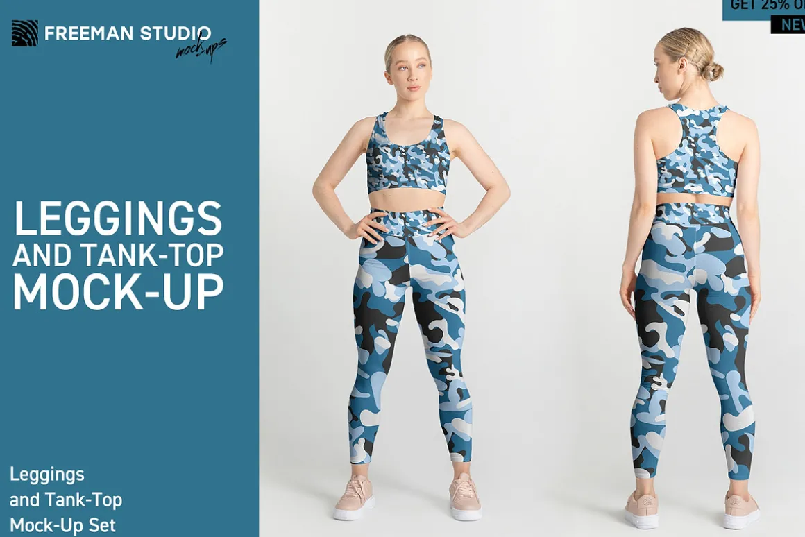 Leggings and Tank-Top Mock-Up Set