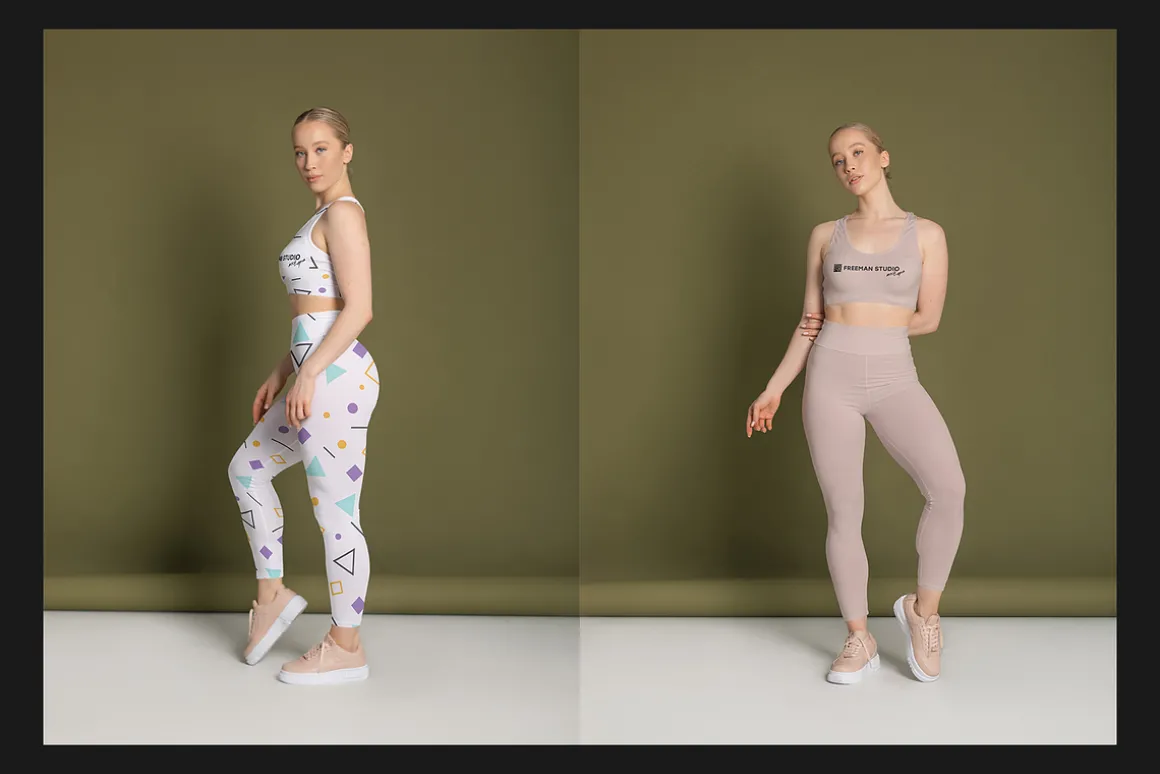 Leggings and Tank-Top Mock-Up Set