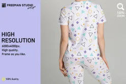 Leggings and T-Shirt Mock-Up Set