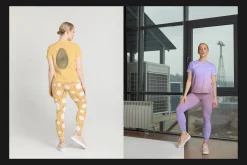 Leggings and T-Shirt Mock-Up Set