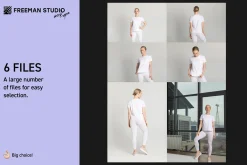 Leggings and T-Shirt Mock-Up Set