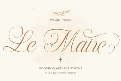 Le Maire - Modern Cursive Script