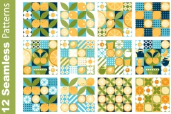 Lemon Mosaic Geometric Branding Set