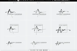 168 LETTER A SIGNATURE monogram logo
