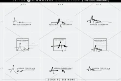 168 LETTER A SIGNATURE monogram logo