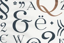 Letterature ligature serif font