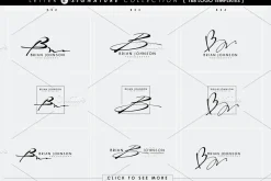 168 LETTER B SIGNATURE monogram logo