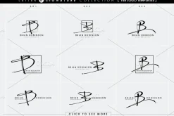 168 LETTER B SIGNATURE monogram logo