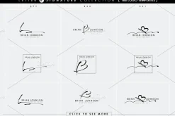 168 LETTER B SIGNATURE monogram logo