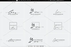 168 LETTER B SIGNATURE monogram logo