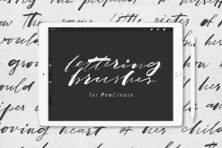 10 Lettering Brushes For Procreate