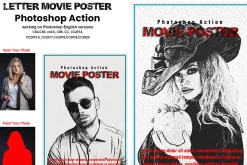 Letter Movie Poster Photoshop Action