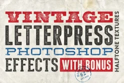 Letterpress Photoshop Effects