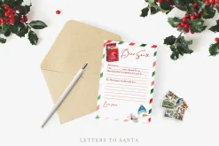 Letters to Santa - watercolor set
