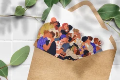 LGBT love couples kissing, hugging