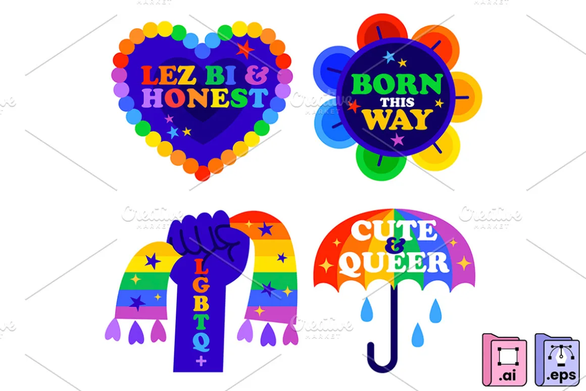 LGBTQ Pride Labels Collection