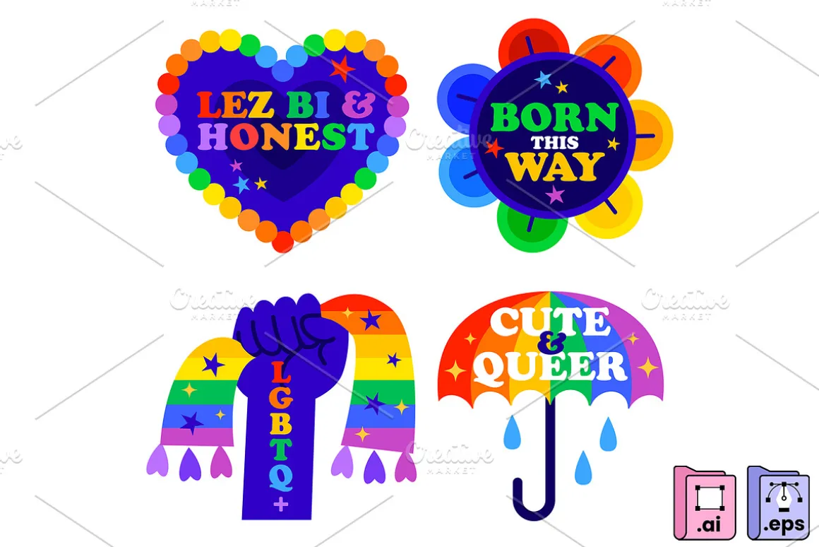 LGBTQ Pride Labels Collection