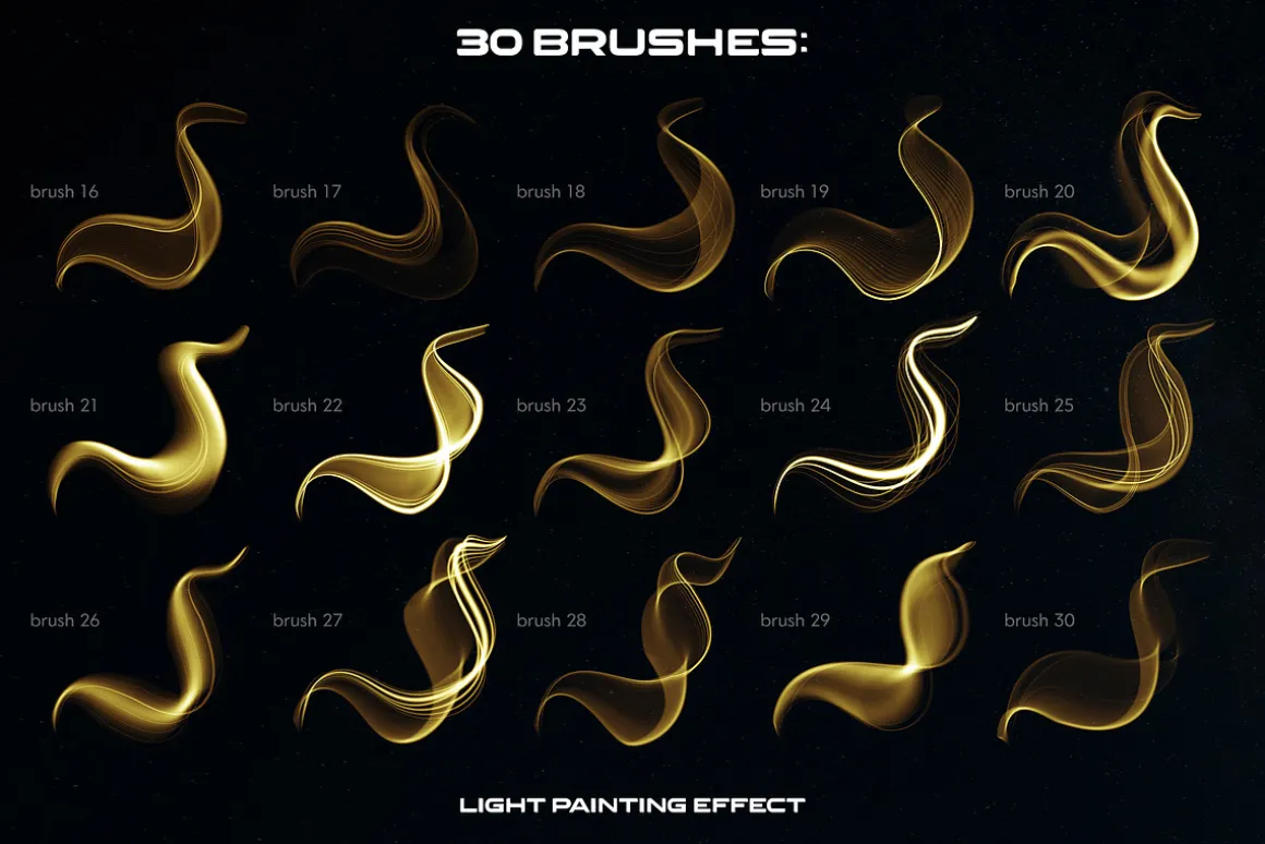 Light Painting Procreate Brushes