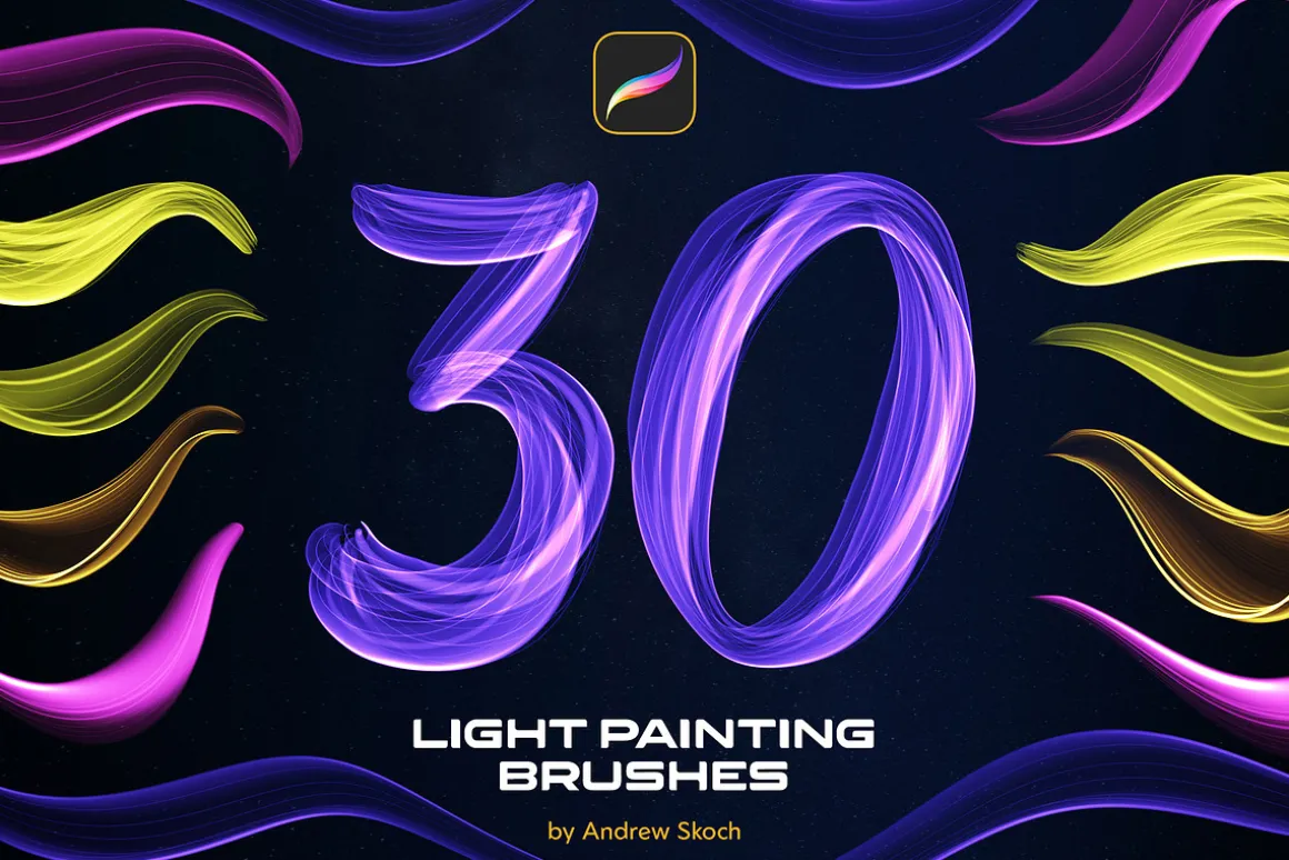 Light Painting Procreate Brushes