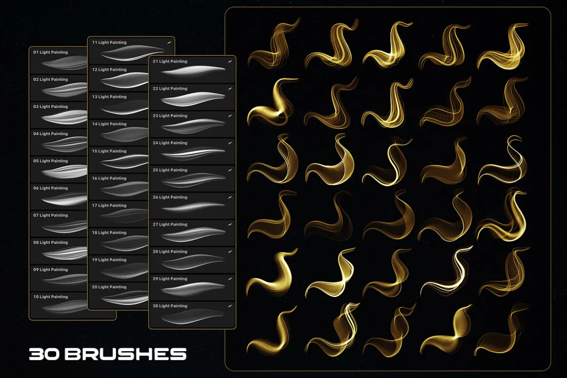 Light Painting Procreate Brushes