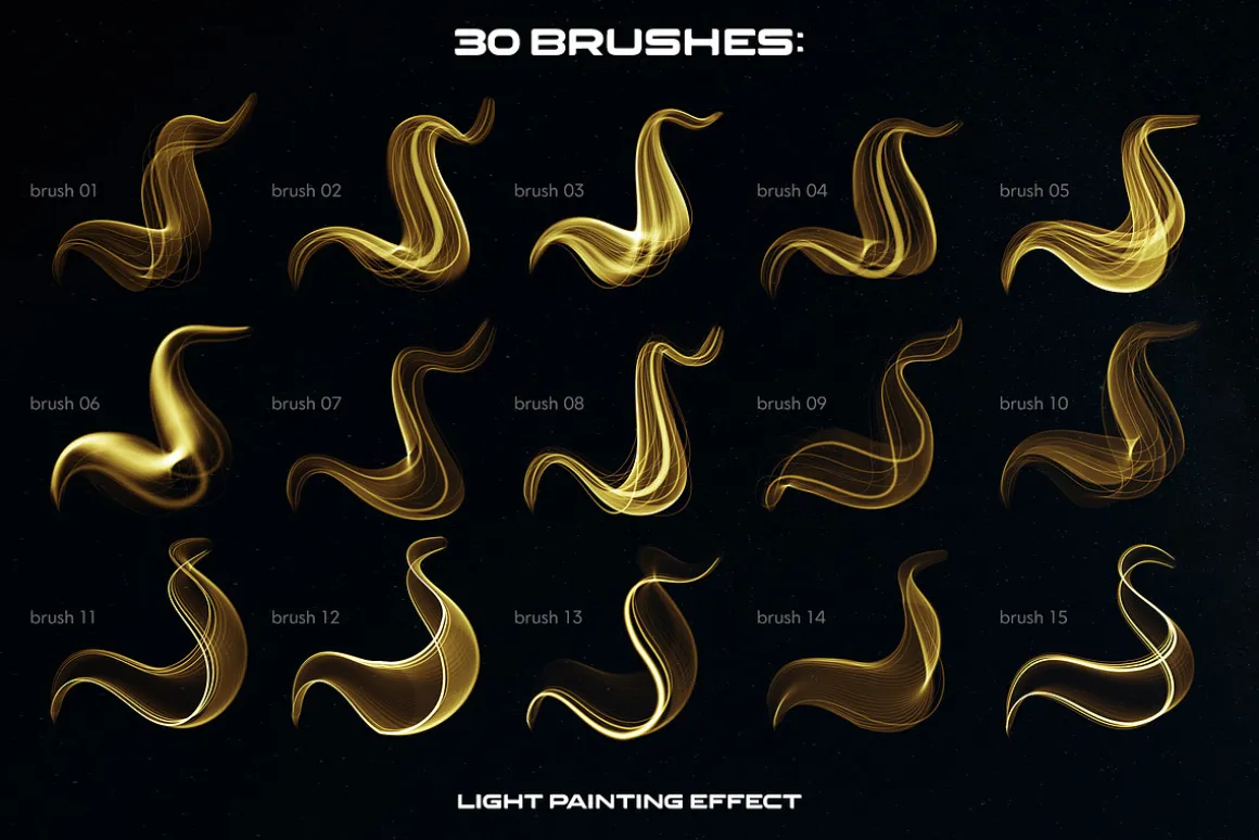 Light Painting Procreate Brushes