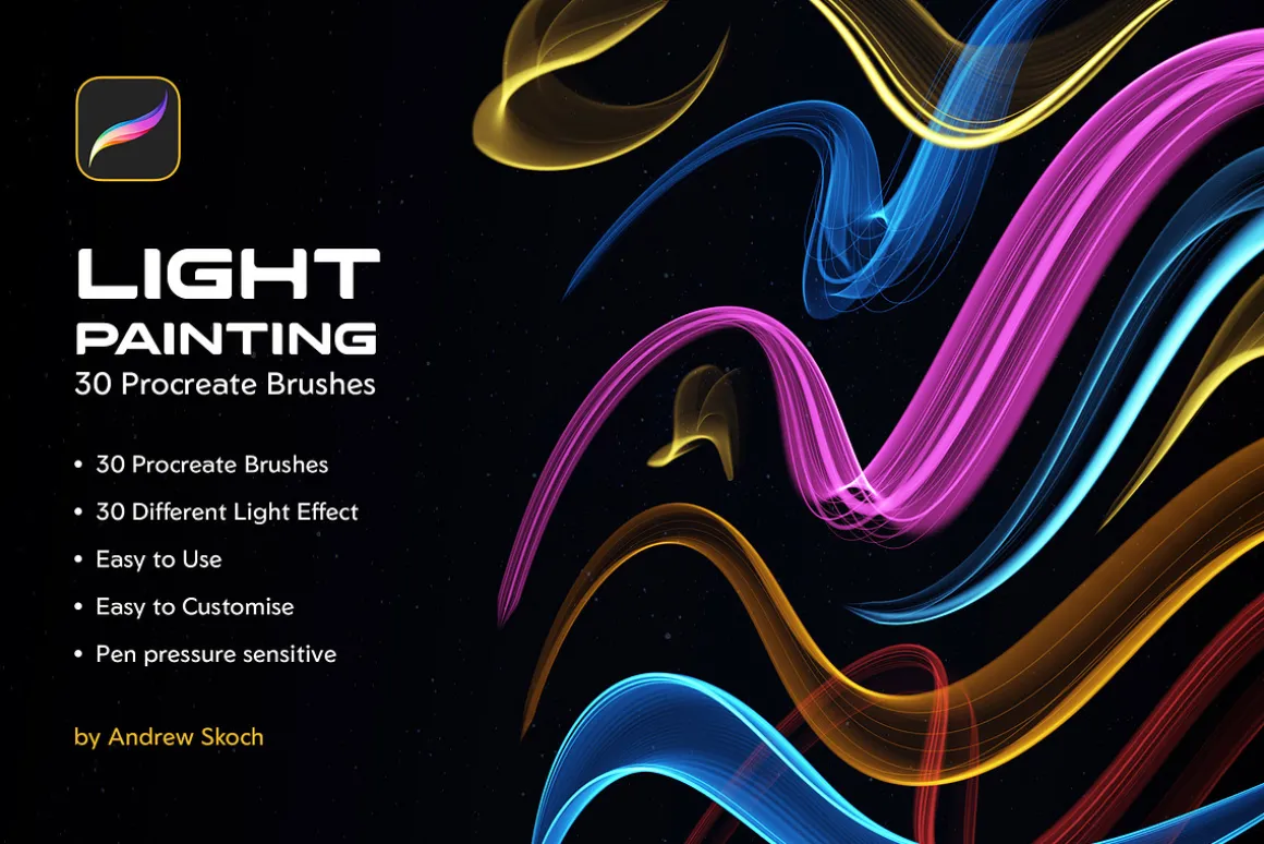 Light Painting Procreate Brushes