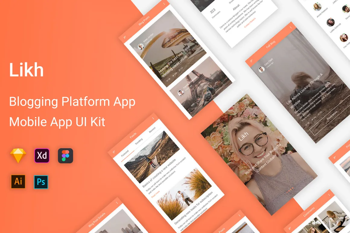 Likh - Blogging Platform UI Kit