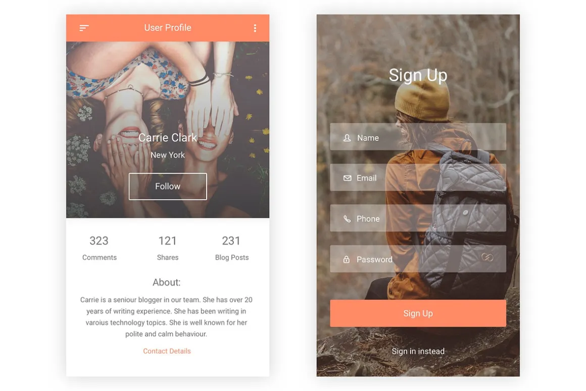 Likh - Blogging Platform UI Kit