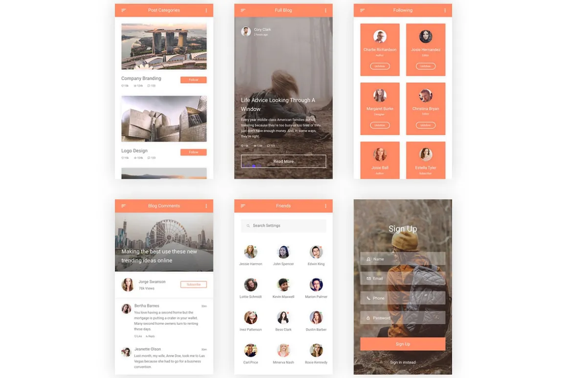 Likh - Blogging Platform UI Kit